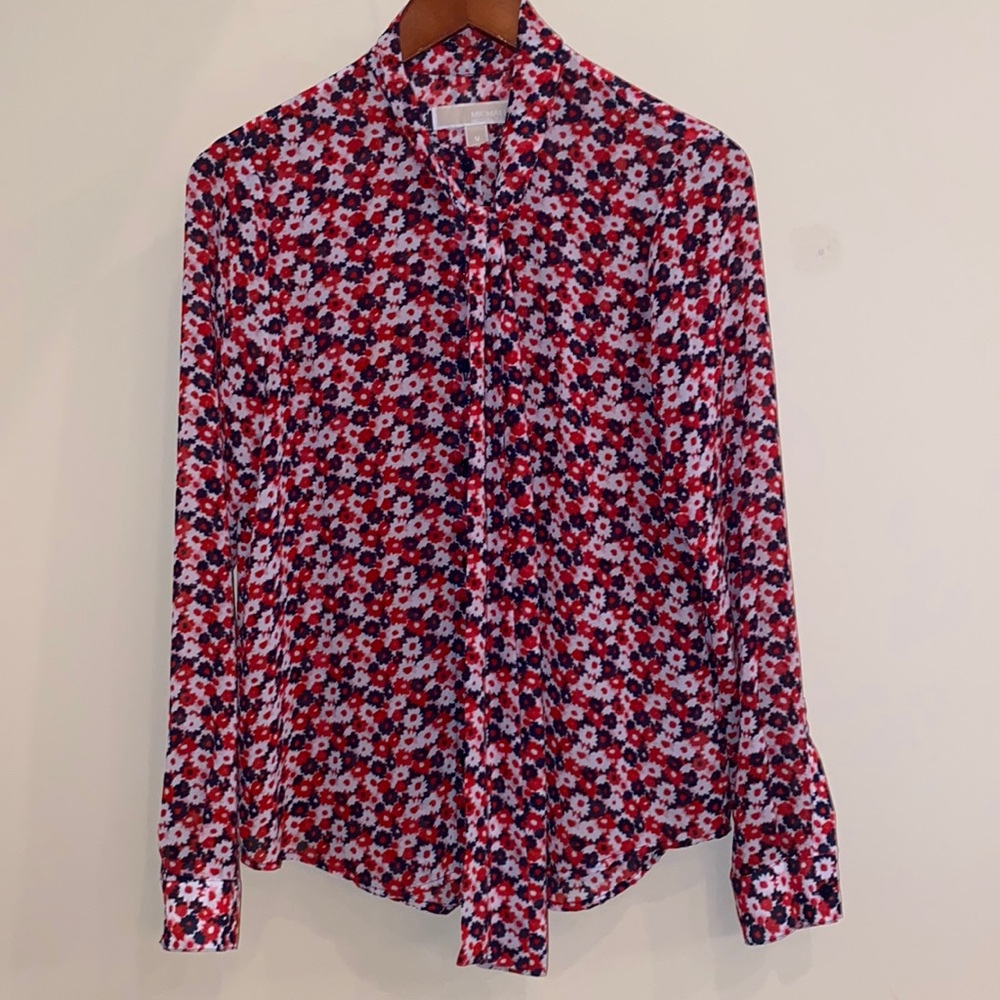 MICHAEL KORS Floral Blouse.